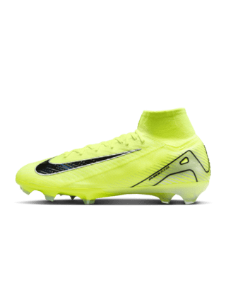 Lime green nike football cleats best sale